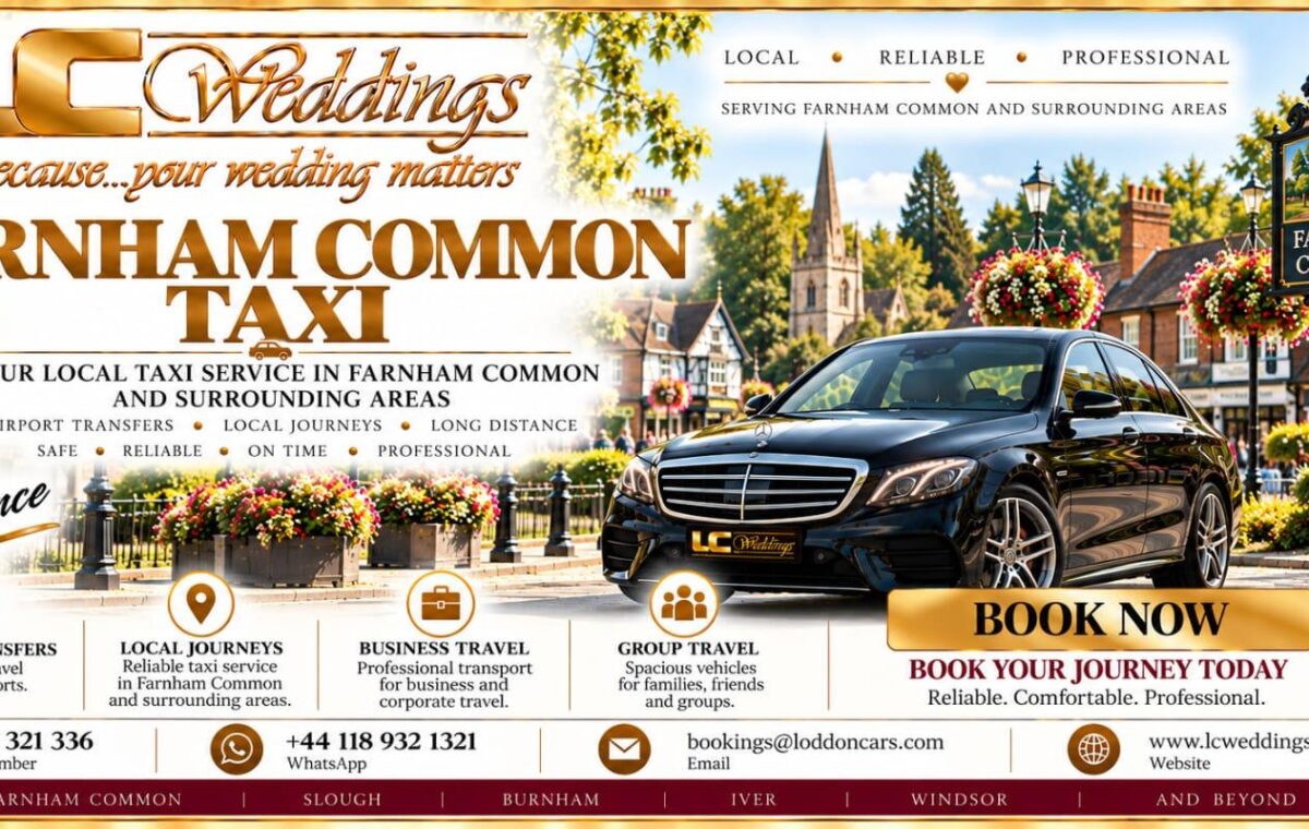 Farnham Common taxi for local and wedding transport