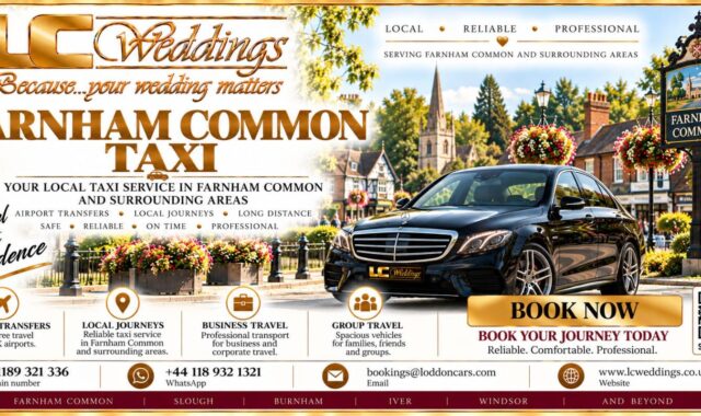 Farnham Common taxi for local and wedding transport