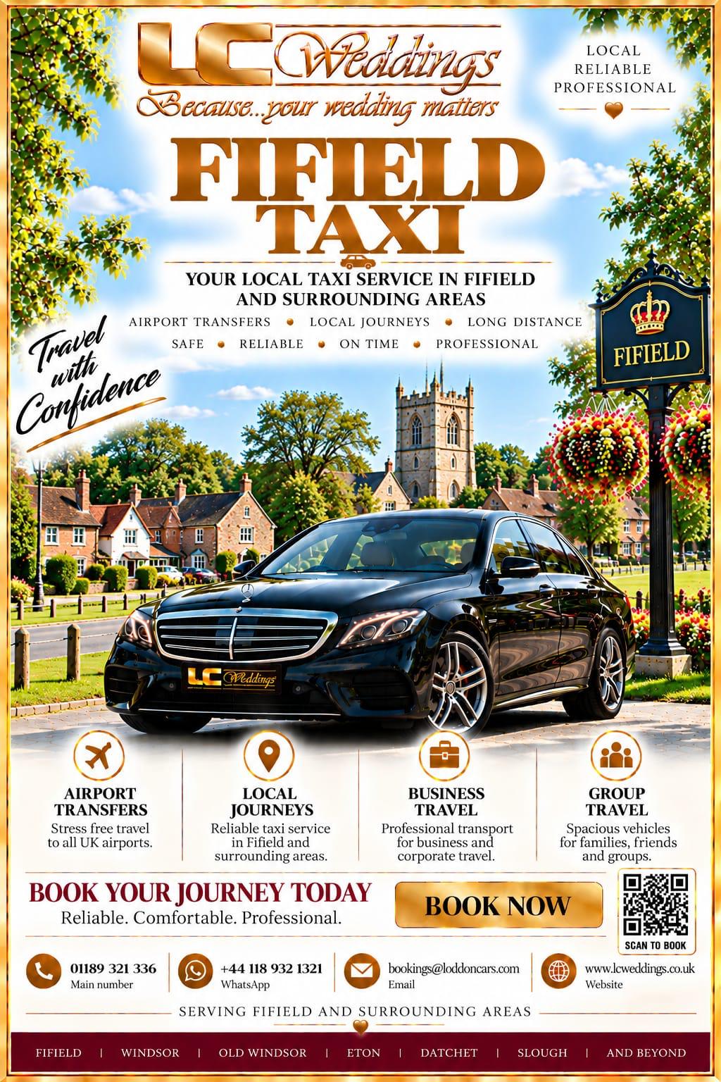Fifield taxi for local and wedding transport