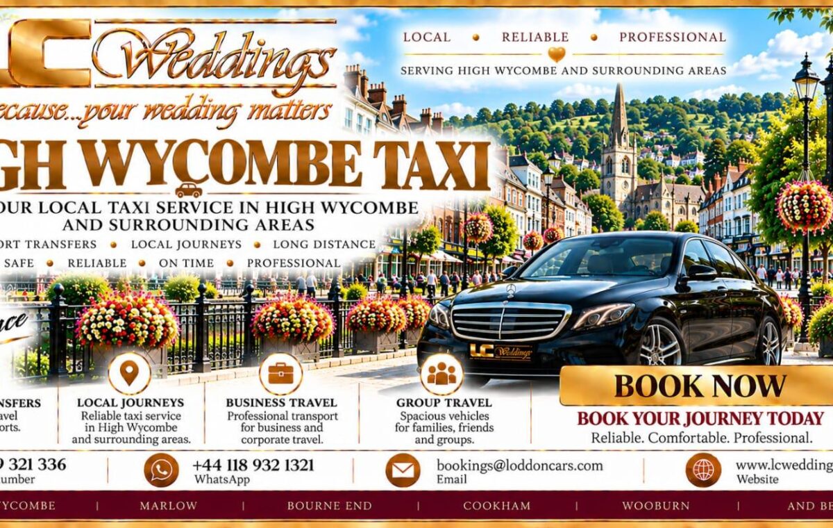 High Wycombe taxi for local and wedding transport