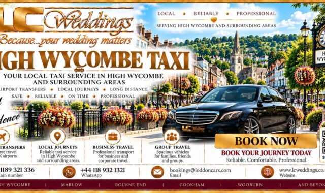High Wycombe taxi for local and wedding transport