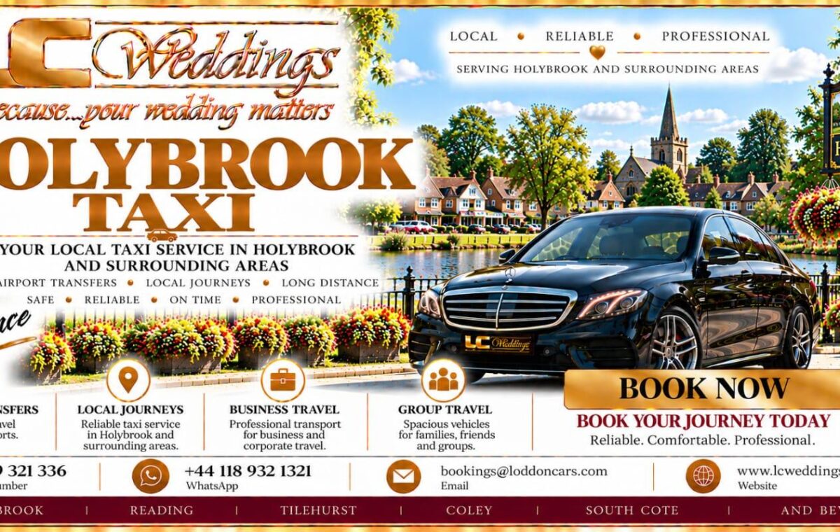 Holybrook taxi for local and wedding transport