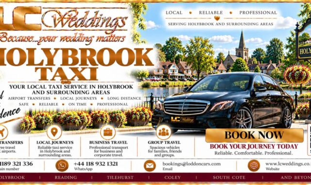 Holybrook taxi for local and wedding transport