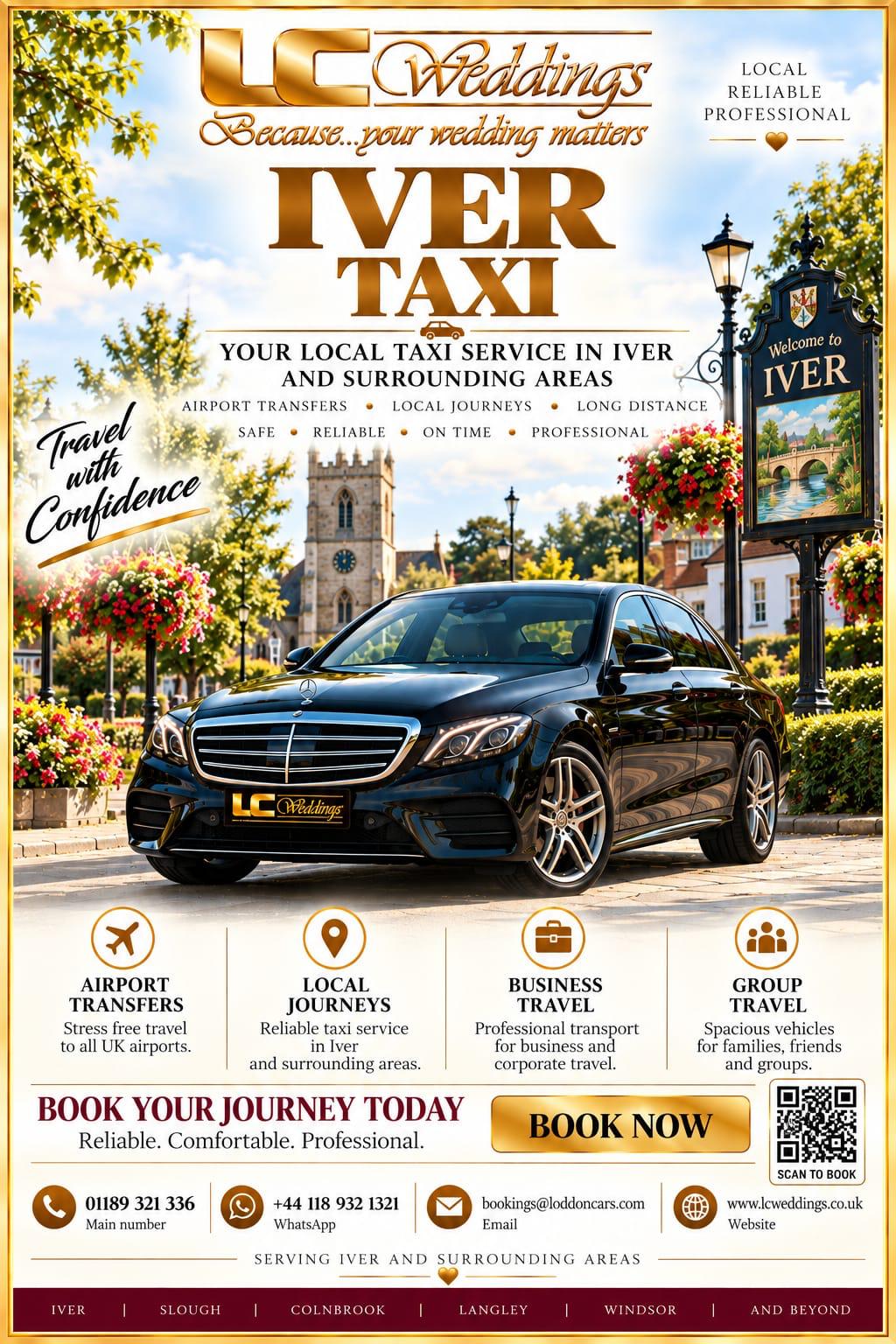 Iver taxi for local and wedding transport