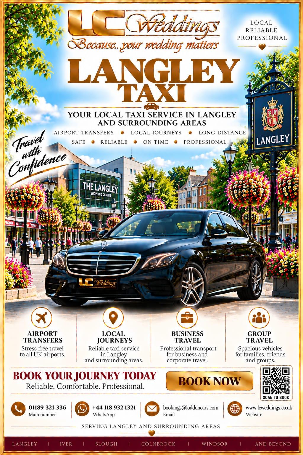 Langley taxi for local and wedding transport