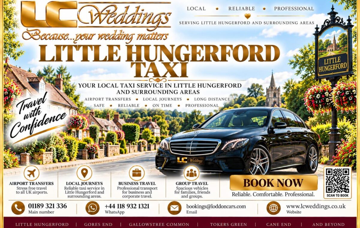 Little Hungerford taxi for local and wedding transport