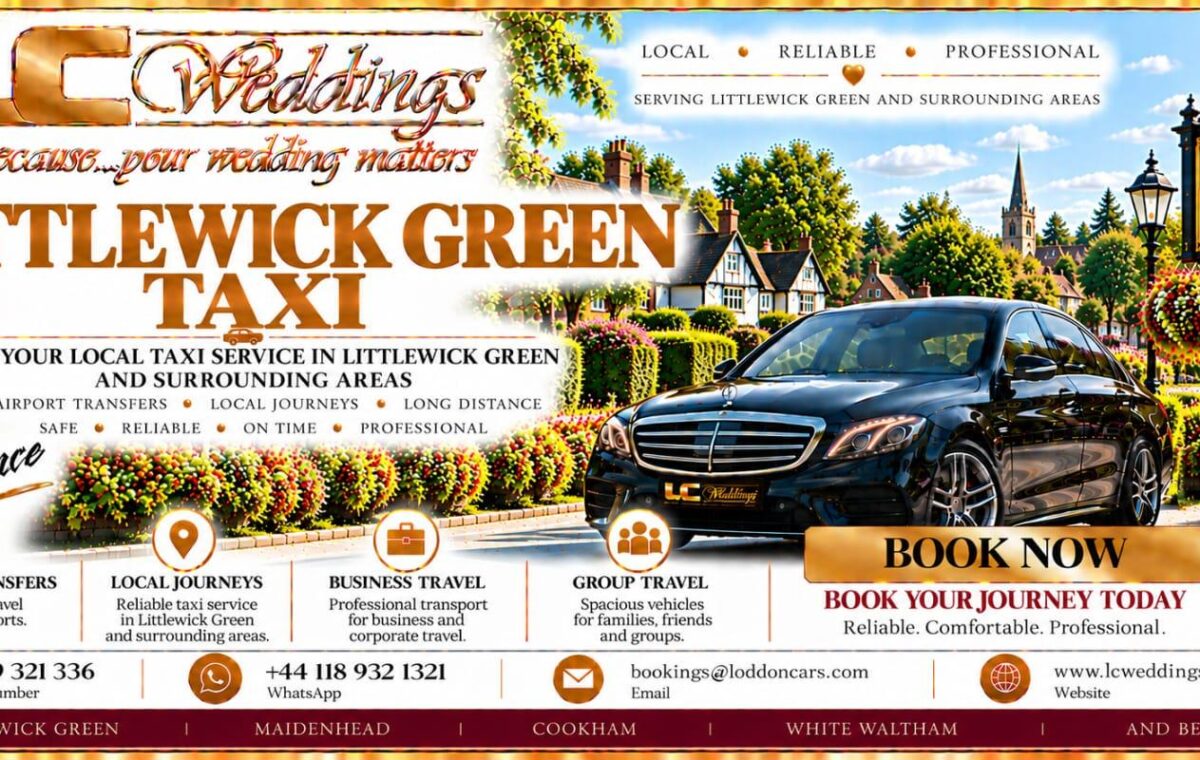 Littlewick Green taxi for local and wedding transport
