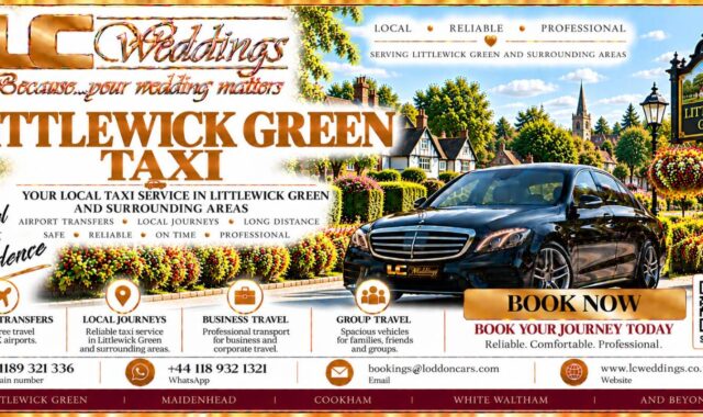 Littlewick Green taxi for local and wedding transport