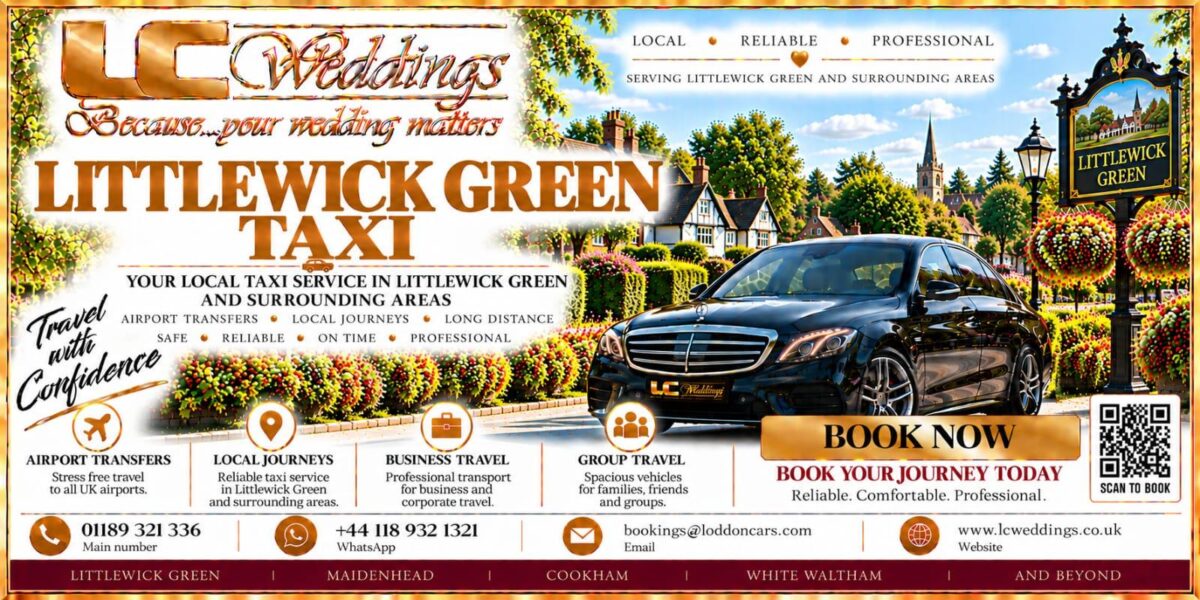 Littlewick Green taxi for local and wedding transport