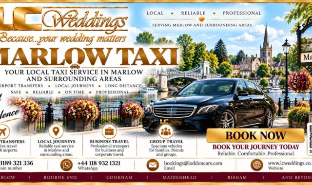Marlow taxi for local and wedding transport