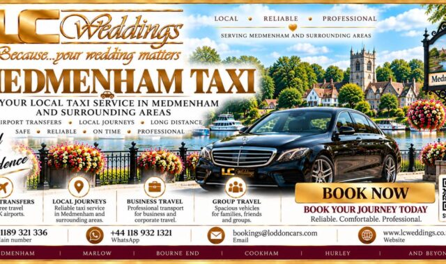 Medmenham taxi for local and wedding transport