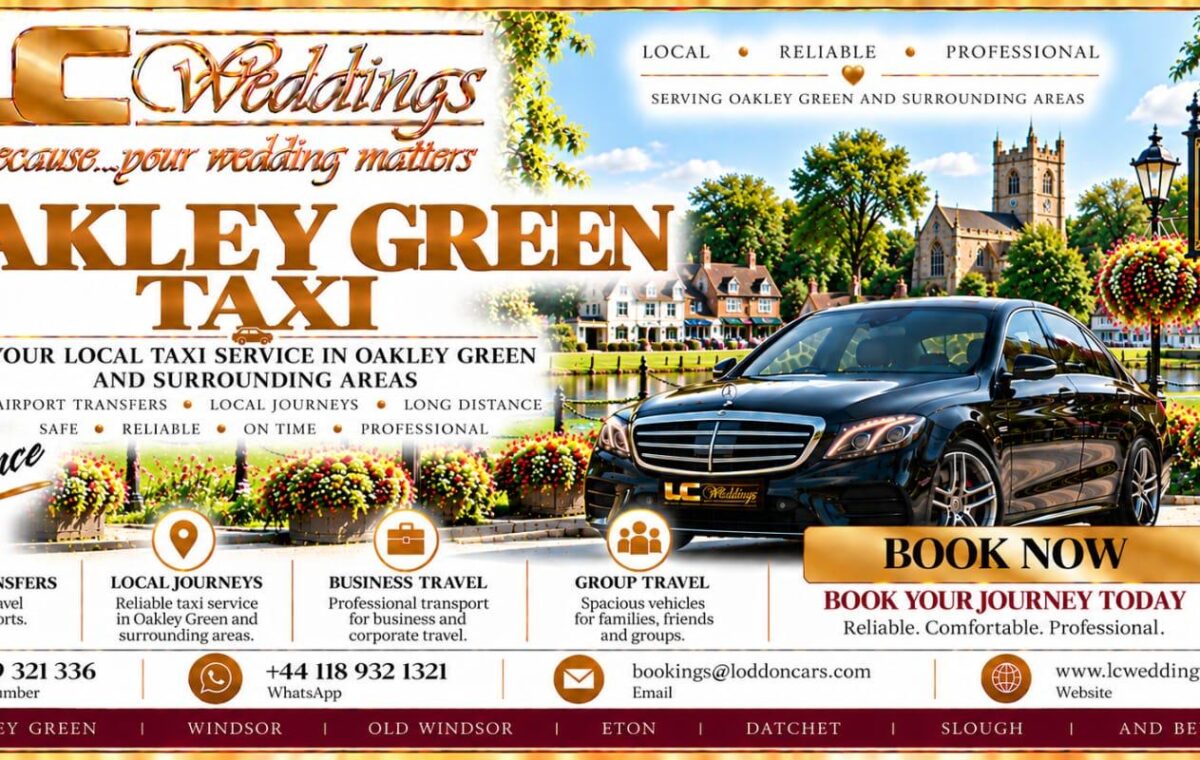 Oakley Green taxi for local and wedding transport
