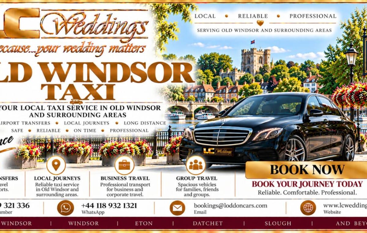 Old Windsor taxi for local and wedding transport
