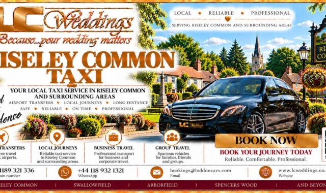 Riseley Common taxi for local and wedding transport