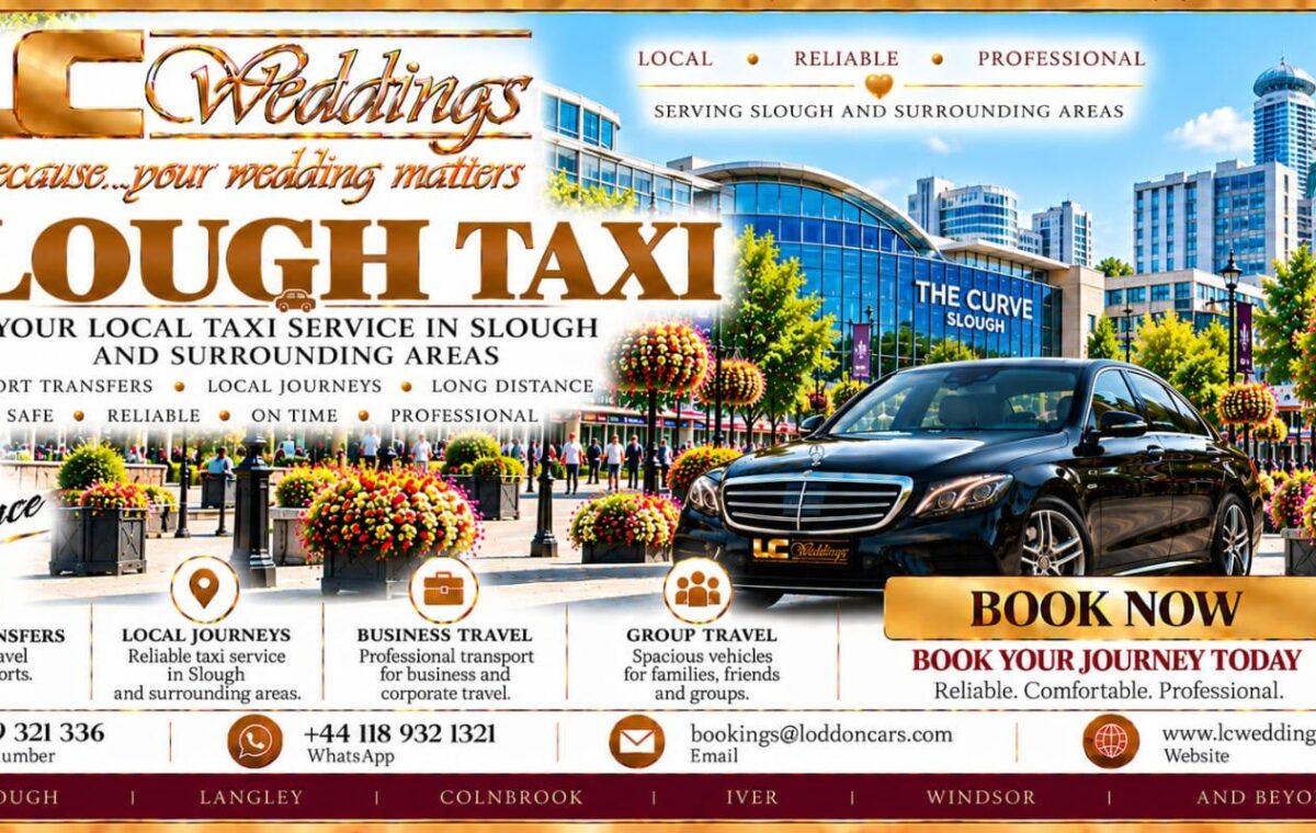 Slough taxi for local and wedding transport