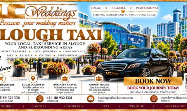 Slough taxi for local and wedding transport