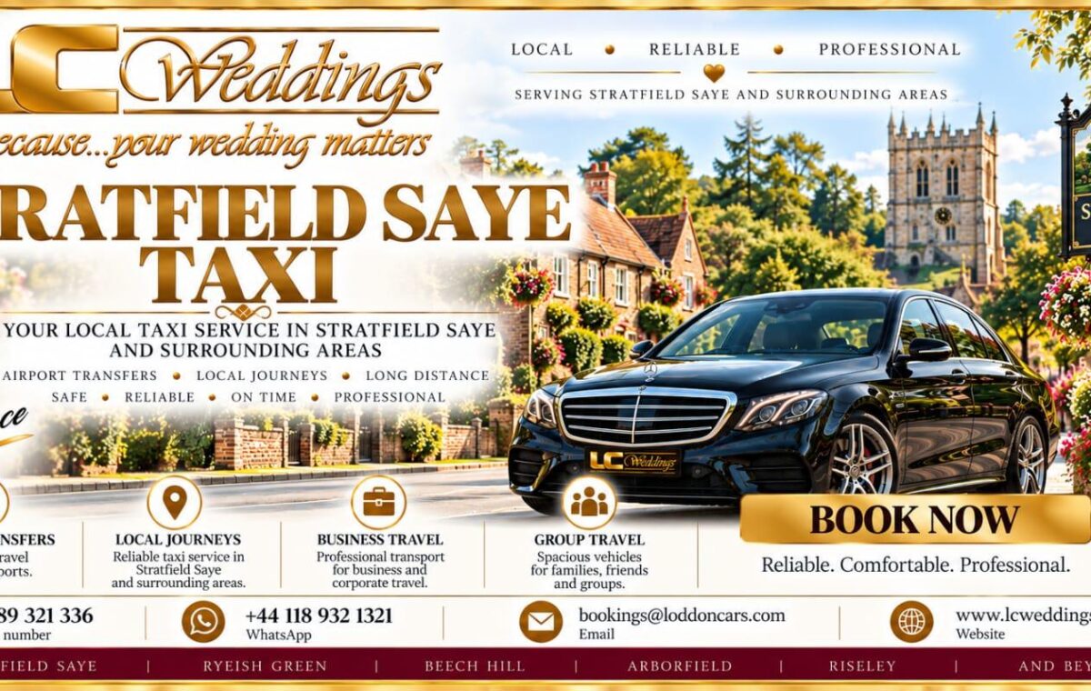 Stratfield Saye taxi for local and wedding transport