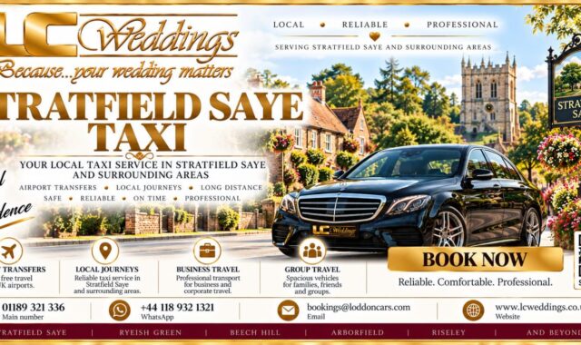 Stratfield Saye taxi for local and wedding transport