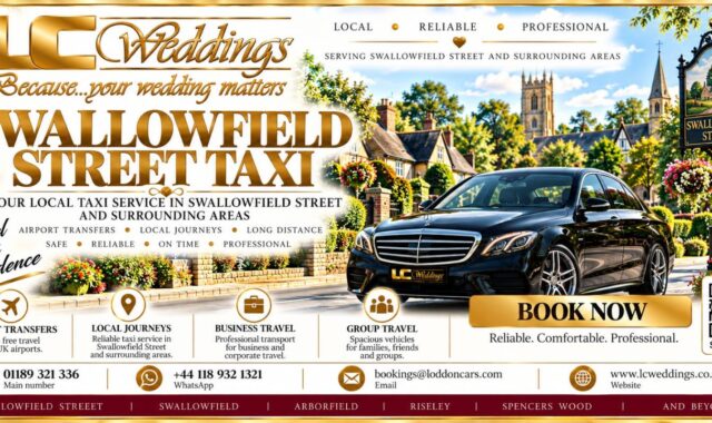 Swallowfield Street taxi for local and wedding transport