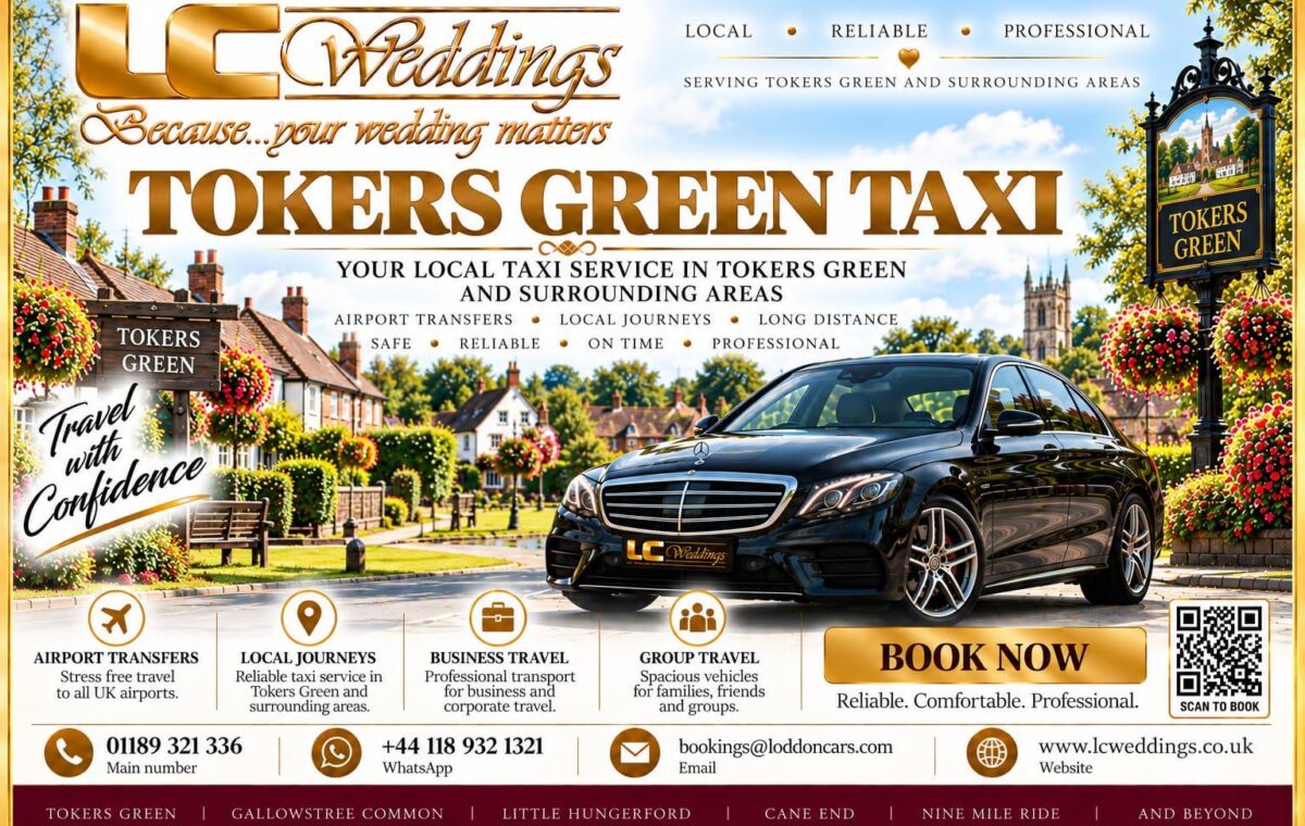 Tokers Green taxi for local and wedding transport