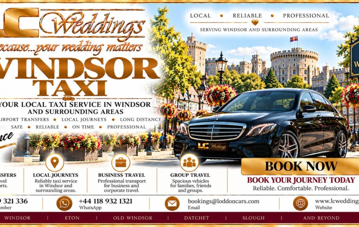Windsor taxi for local and wedding transport
