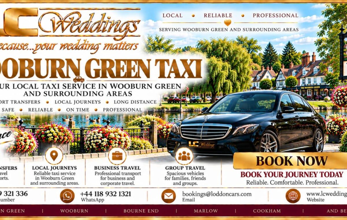Wooburn Green taxi for local and wedding transport